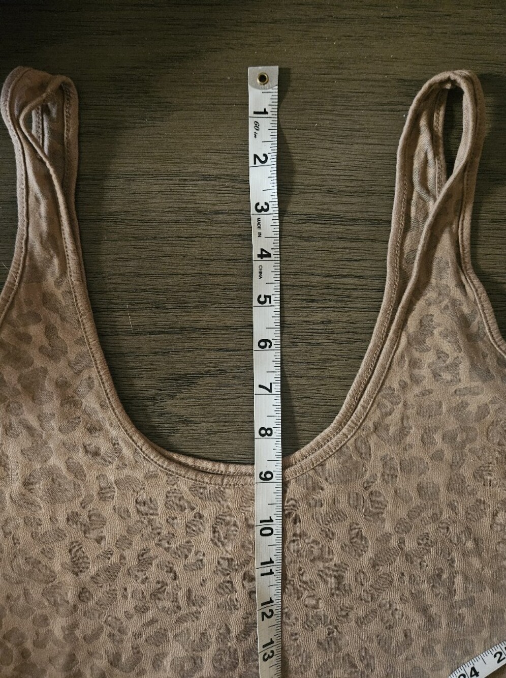 Chic Animal Print Tank Top in Tan - Picture 9 of 11